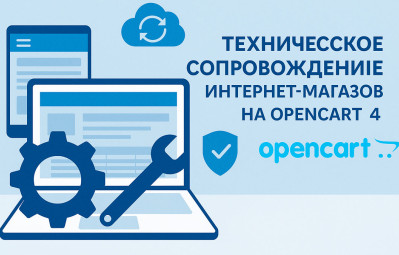 Техническое сопровождение интернет-магазинов на OpenCart 4